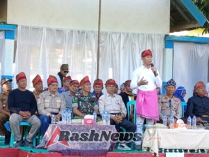 Koramil Wawo Pimpin Pengamanan Puncak Hari Jadi Desa Maria, Kapten Armansyah Jadi Sorotan