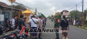 Sinergitas Tiga Pilar, Babinsa Banjarangkan Bersinergi Amankan Pengabenan