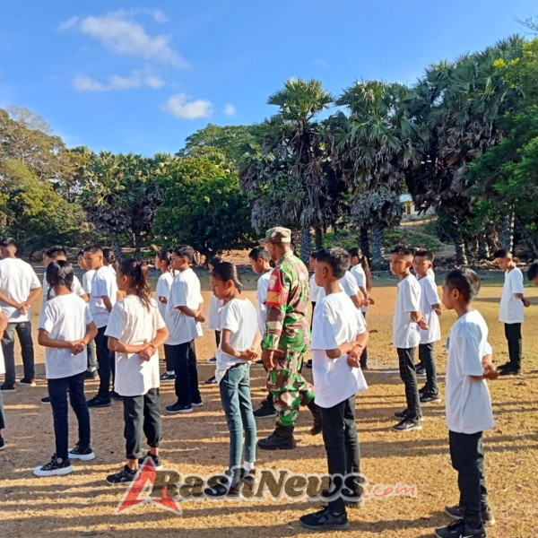 Wujud Sinergi Pendidikan dan TNI, Babinsa Isi MPLS dengan Materi Karakter dan Disiplin