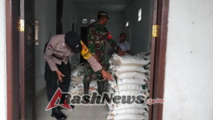 Dandim 1626/Bangli Perintahkan Babinsa Kawal Distribusi 29 Ton Beras Bantuan Pemerintah