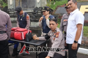 Sat Lantas Polres Bangli Laksanakan Pengaturan Lalu Lintas dalam Rangka Operasi Patuh Agung 2025