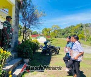 Babinsa Latih PBB kepada Perangkat Kecamatan Miobar untuk Persiapan Apel Kesadaran