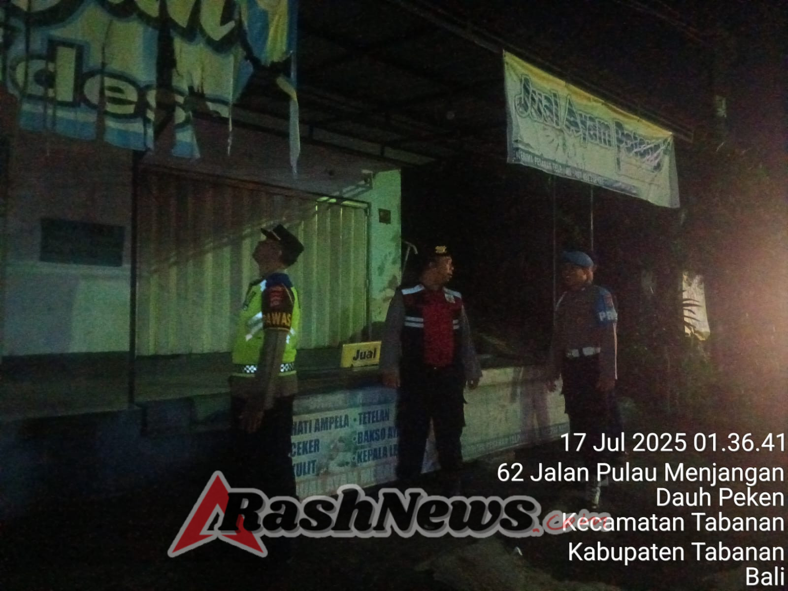 Polres Tabanan Gelar Blue Light Patrol, Antisipasi Kejahatan 3C di Perumahan Warga