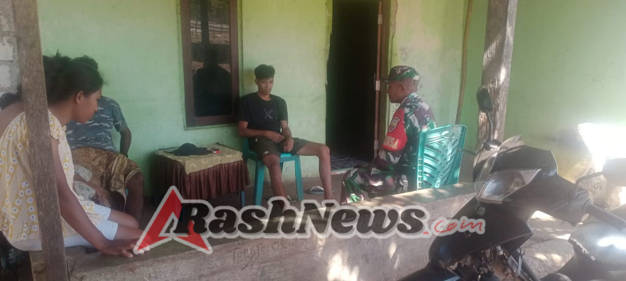 Terus Jaga Hubungan Baik Dengan Warga Babinsa Melaksanakan Komsos