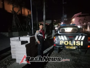 Jaga Kondusifitas Wilayah UKL Polsek Kuta Utara Tingkatkan Patroli  DI Jalan Bumbak.