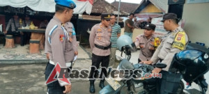 Si Propam Polres Karangasem Gelar Pemeriksaan Gaktibplin Usai Apel Pagi