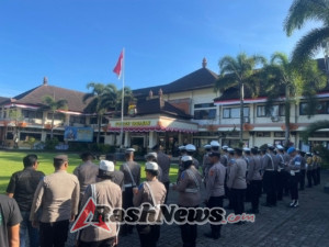 Kasi Propam Polres Tabanan Cek Kedisiplinan Personel Operasi Patuh Agung 2025