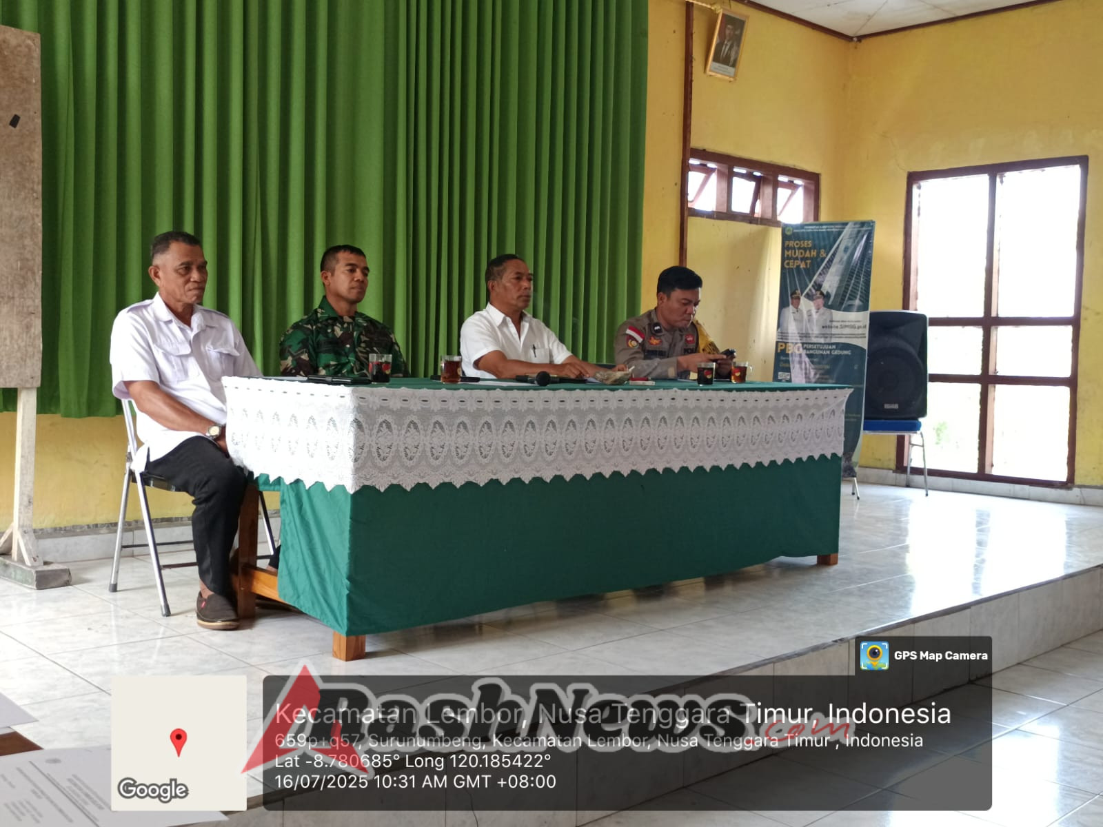 Babinsa Koramil 1612-06/Lembor Hadiri Rapat Pembentukan Panitia HUT RI ke-80 Tingkat Kecamatan Lembor Selatan