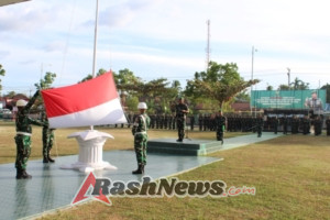 Dandim 0309/Solok Pimpin Upacara Bendera Dilanjutkan Jam Komandan