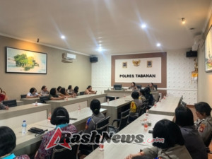 Polwan Polres Tabanan Gelar Pertemuan Rutin: Bahas Agenda Strategis Sambut HUT Polwan ke-77