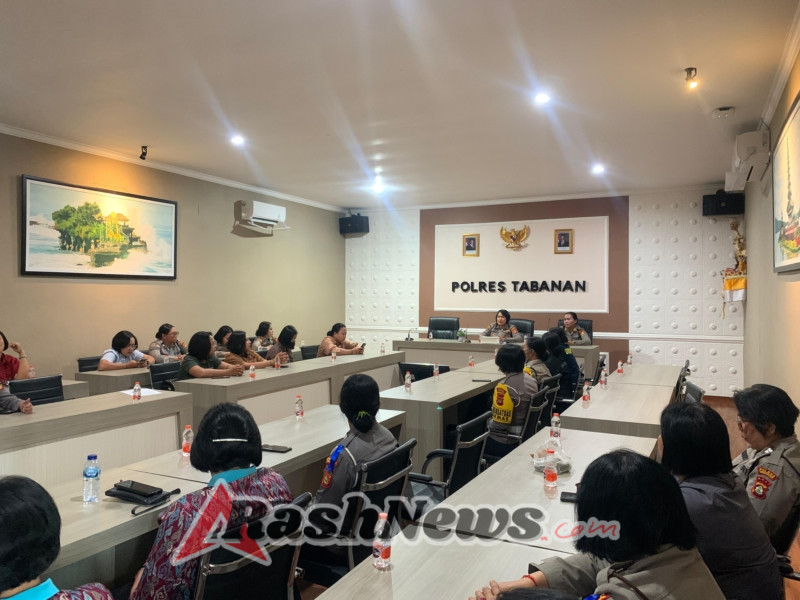 Polwan Polres Tabanan Gelar Pertemuan Rutin: Bahas Agenda Strategis Sambut HUT Polwan ke-77