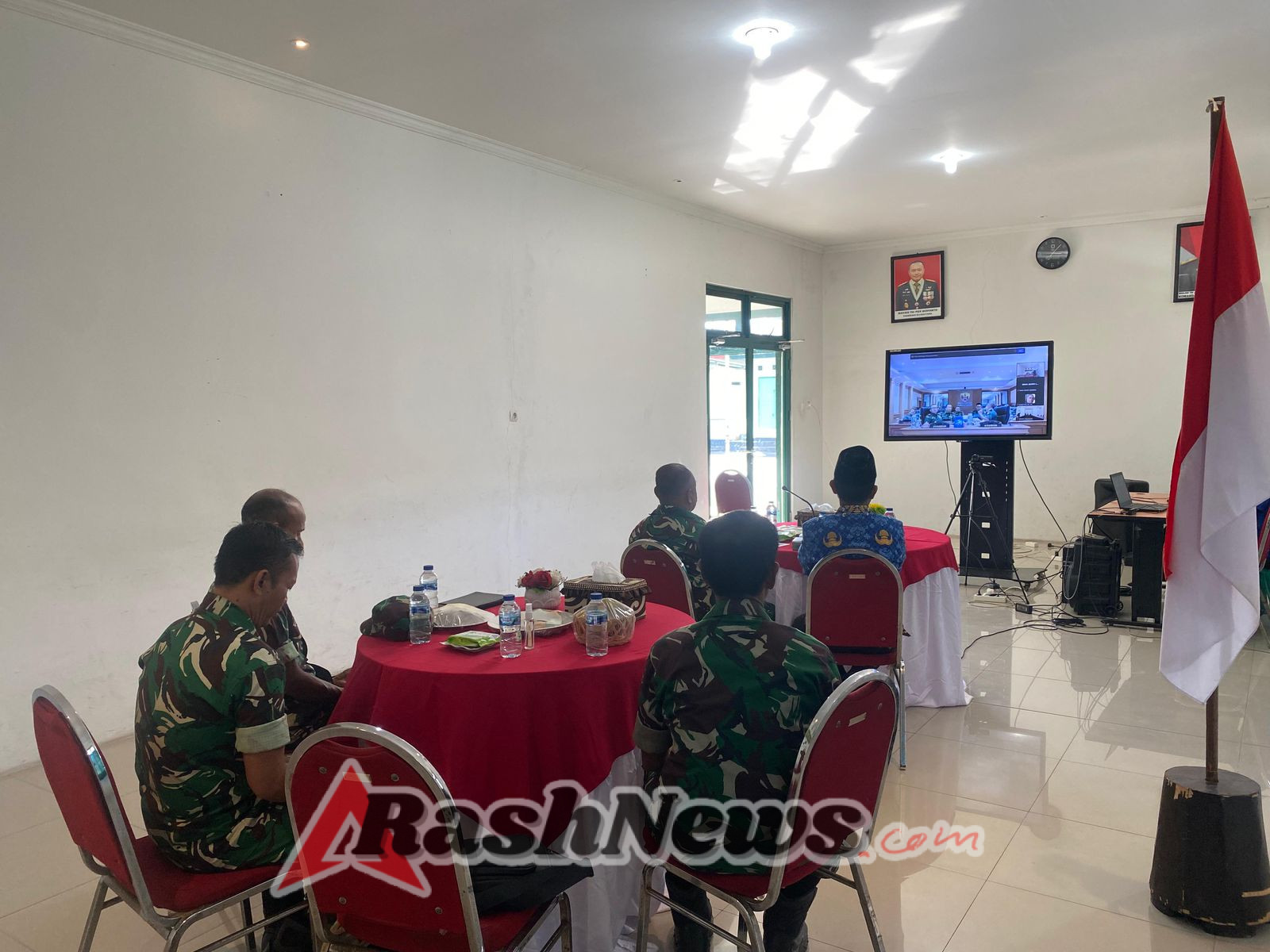 Tingkatkan Kekuatan Teritorial, Pangdam IX/Udayana Gelar Vicon Gelar Satuan se-NTT Kodim 1602/Ende Tunjukkan Komitmen dan Kesiapan