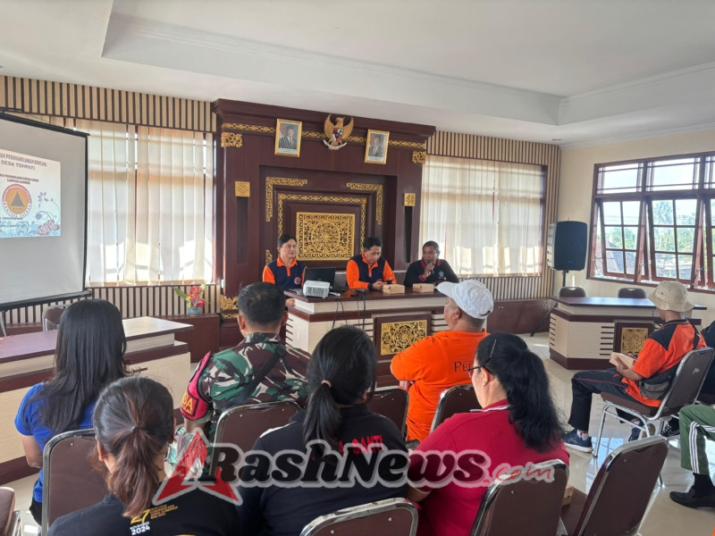 Wujudkan Desa Tanggap Dan Tangguh, Babinsa Tohpati Hadiri Sosialisasi Penanganan Bencana