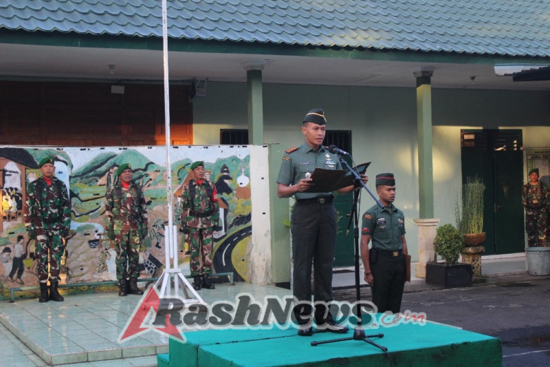 Kodim 1619/Tabanan Gelar Upacara Bendera dan Penerimaan Warga Baru