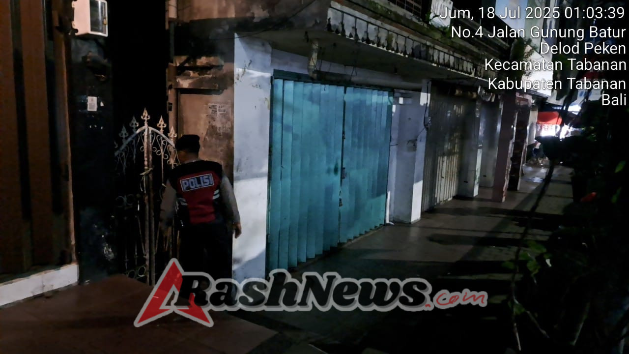 Cegah Curat, Curas, Curanmor, Sat Samapta Tabanan Gencarkan Patroli Subuh