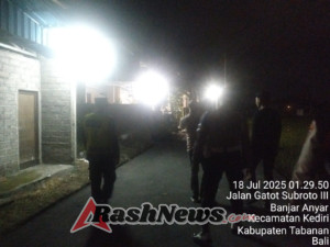 Polres Tabanan Intensifkan Blue Light Patrol, Cegah 3C dan Aksi Balap Liar di Malam Hari