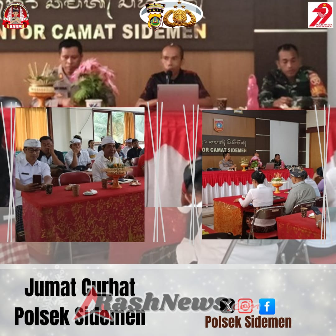 Kapolsek Sidemen Gelar Jumat Curhat di Kantor Camat Sidemen
