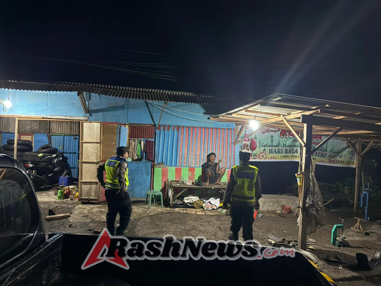 Polsek Selemadeg Barat Gelar Patroli Malam, Cegah Aksi Kriminal