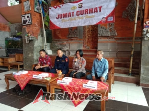 Program Jumat curhat,  Dr. I Gusti Bagus Wira Dinata, Pembina TK 1 Biddokes Polda Bali sampaikan kepada Masyarakat tentang Kesehatan