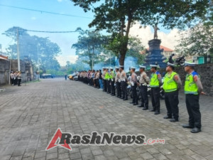 Kapolsek Kuta Pimpin Apel Pagi dan Pemeriksaan Rutin Kelayakan Kendaraan Dinas