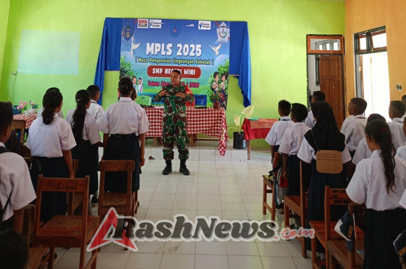 MPLS Bukan Sekadar Kenalan, Babinsa Ajak Siswa Cinta NKRI