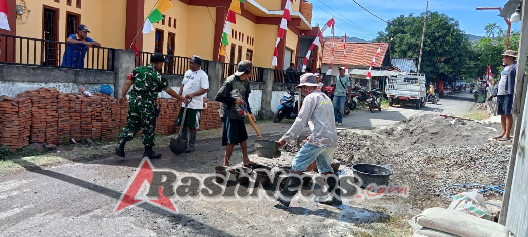 Komsos Lewat Aksi Nyata, Babinsa Daha Gotong Royong Bersama Masyarakat