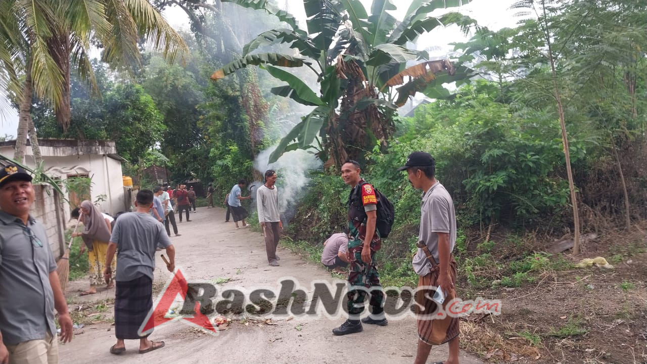 Berikan Motivasi Ke Warga Binaan, Babinsa Ajak Bersih Bersih Kampung
