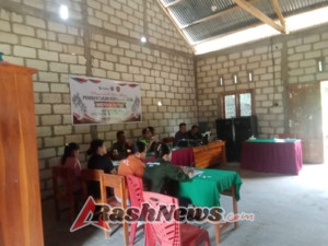 Babinasa Koramil Batutua Koptu Edi Mollo Hadiri Pra PMT di Desa Saindule