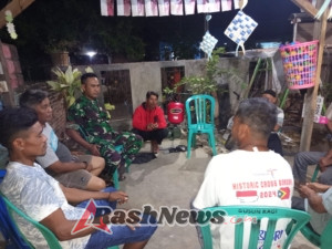 Babinsa dan Warga Kompak Ronda Malam, Teguhkan Sinergi TNI-Rakyat di Dompu