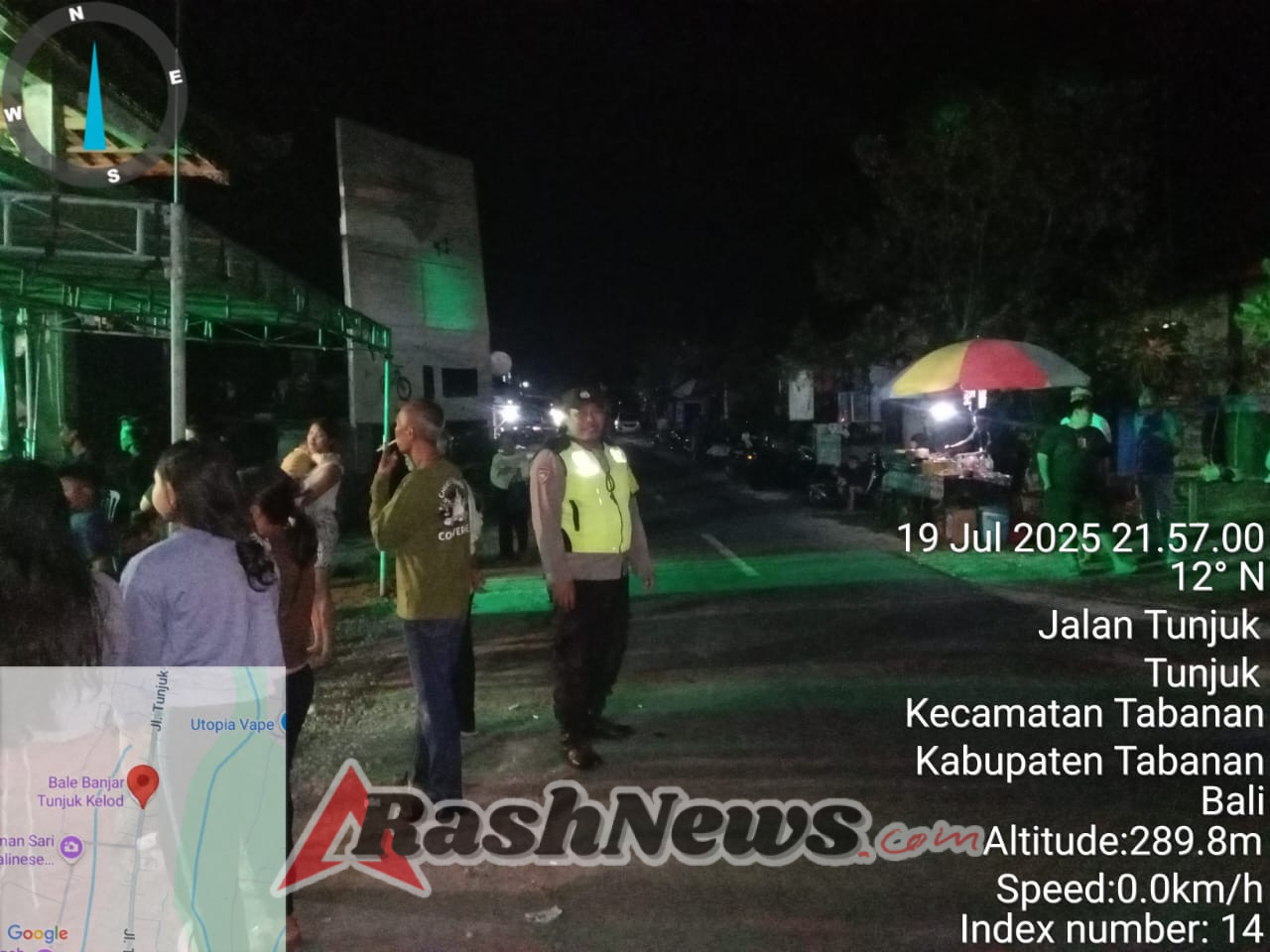 Bhabinkamtibmas Desa Tunjuk Hadiri HUT STT Sri Utama ke-96