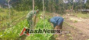NTT-Sumba Timur,Dalam upaya mendukung ketahanan pangan dan meningkatkan perekonomian masyarakat, Babinsa Koramil 01/Lewa, Kodim 1601/Sumba Timur Praka Stepanus Dappa Taka, turut membantu warga binaan, Bapak Valen (52), dalam membersihkan lahan (beden) tanaman hortikultura di Desa Persiapan Kambumoru, Kecamatan Lewa Tidahu, Kabupaten Sumba Timur,pada Hari Minggu (20/07/2025).  Kegiatan ini dilaksanakan sebagai wujud nyata kedekatan TNI dengan masyarakat dan komitmen Babinsa dalam membantu warga di wilayah binaannya.  Dalam kesempatan tersebut, Praka Stepanus tidak hanya membantu secara fisik, namun juga memberikan semangat dan motivasi kepada Bapak Valen agar tetap giat mengelola lahan pertaniannya. Ia menyampaikan bahwa kerja keras di bidang pertanian merupakan salah satu upaya penting untuk membantu menopang ekonomi keluarga.  “Kami berharap warga tetap semangat dalam bertani, karena ini bukan hanya soal ketahanan pangan, tapi juga tentang keberlangsungan hidup keluarga,” ujar Praka Stepanus.  Kegiatan ini mendapatkan sambutan hangat dari warga sekitar, yang merasa terbantu dan semakin termotivasi dalam mengelola lahan pertanian mereka.  (Pendim 1601 ST)