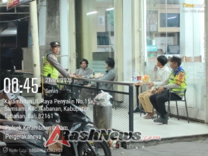 Patroli Barcode Upaya Cegah Tindak Kejahatan Curat, Curat, curanmor dan Kejahatan Jalanan Lainnya.