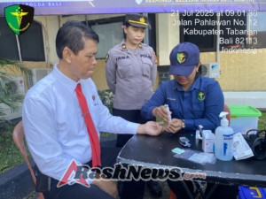 Dukung Kesehatan Personel, Subsatgas Dokkes Polres Tabanan Gelar Layanan Medis di Tengah Operasi Patuh Agung 2025