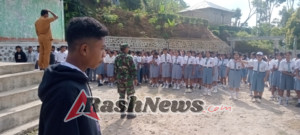 Babinsa Koramil 1612-01/Ruteng Hadiri Pemilihan Paskibraka di SMAN 1 Rahong Utara