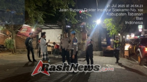 Blue Light Patrol Gabungan Sasar Titik Rawan Malam Hari, Polres Tabanan Tegaskan Komitmen Jaga Kamtibmas
