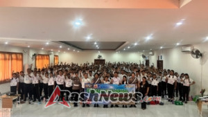 Sosialisasikan Tertib Berlalu Lintas di SMA Negeri 9 Denpasar dalam Rangka Ops Patuh Agung 2025