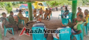 Babinsa Koramil 1618-03/Insut Laksanakan Komsos Bersama Camat dan Masyarakat Desa Fatumtasa