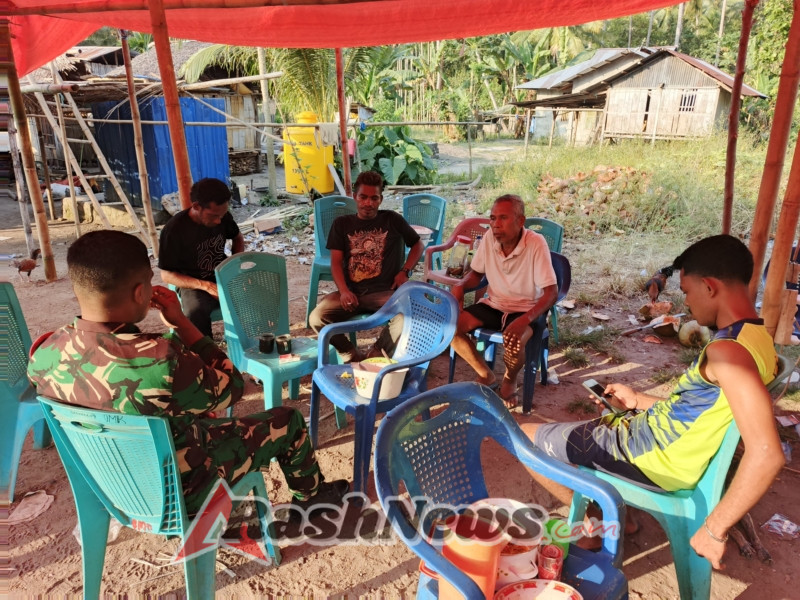 Wujudkan Wilayah Aman, Babinsa Koramil 1602-04/Maurole Giat Laksanakan Pamwil