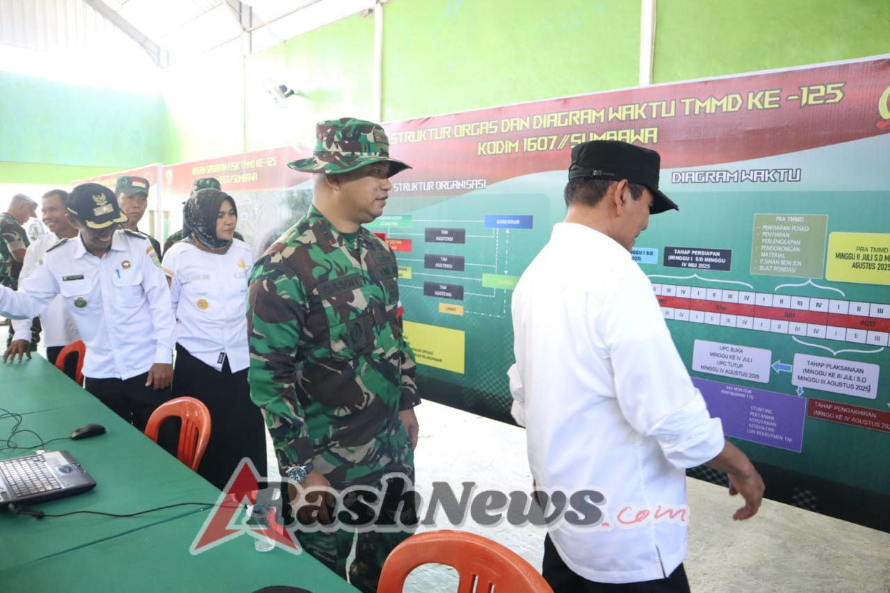 Pembukaan TMMD ke-125, Dandim Sumbawa Tegaskan Komitmen Bangun Desa