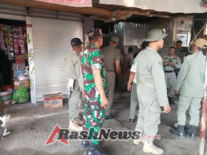 Kodim 1614-01 dan Mitra Kamtibmas Dukung Penataan Kawasan Simpasai