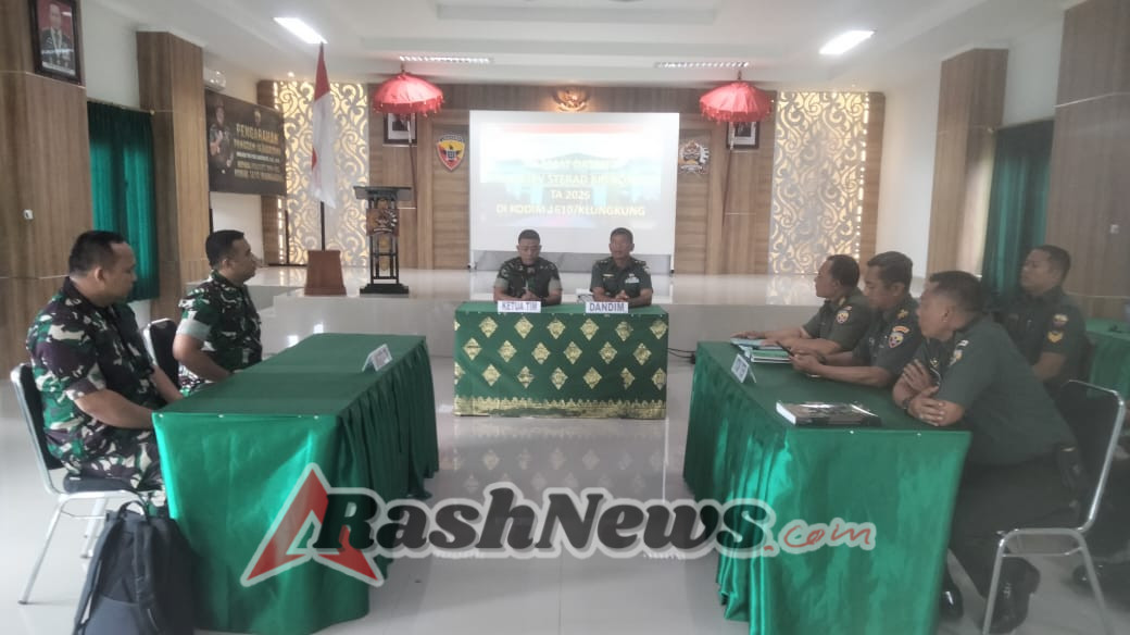 Kunjungi Kodim Klungkung, Tim Wasev Sterad Lakukan Evaluasi Bidang Komsos