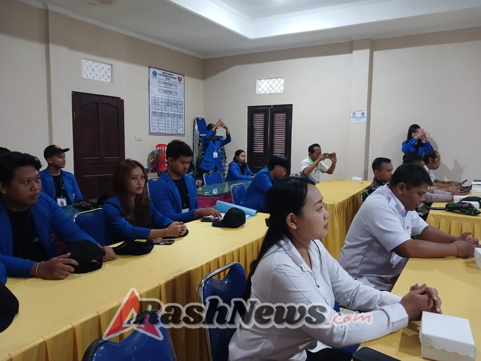 Hadiri Penerimaan KKN, Babinsa Aan Tegaskan Siap Beri Dukungan