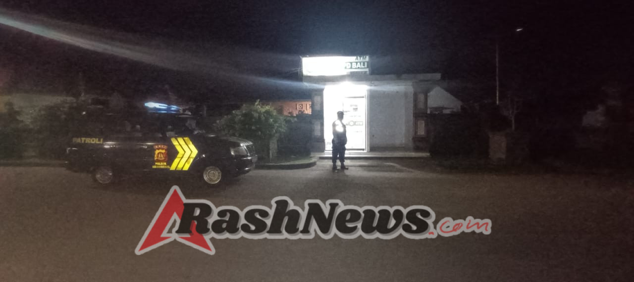 Sisir Objek Vital, Samapta Polsek Abiansemal Patroli Ke ATM BPD Sangeh