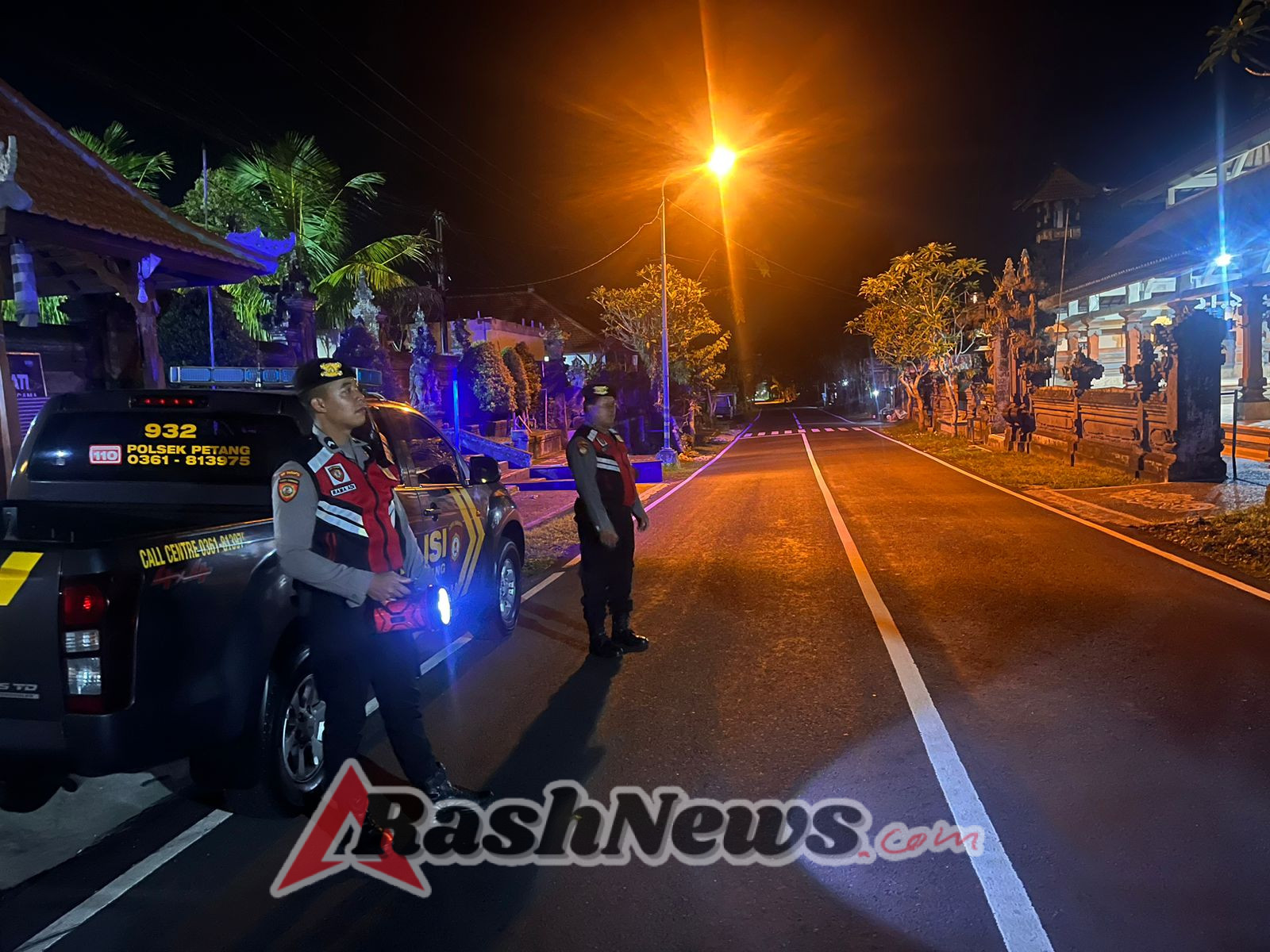 Polsek Petang Siaga Penuh Sepanjang Malam Lewat Blue Light Patrol