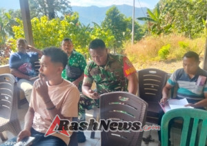 Babinsa Ende Bina Masyarakat Desa Watukamba Lewat Komsos dan Puldata