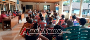 Tumbuhkan Jiwa Nasionalisme, Lettu Inf Basriadi Beri Wasbang di MPLS SMKN 1 Keruak