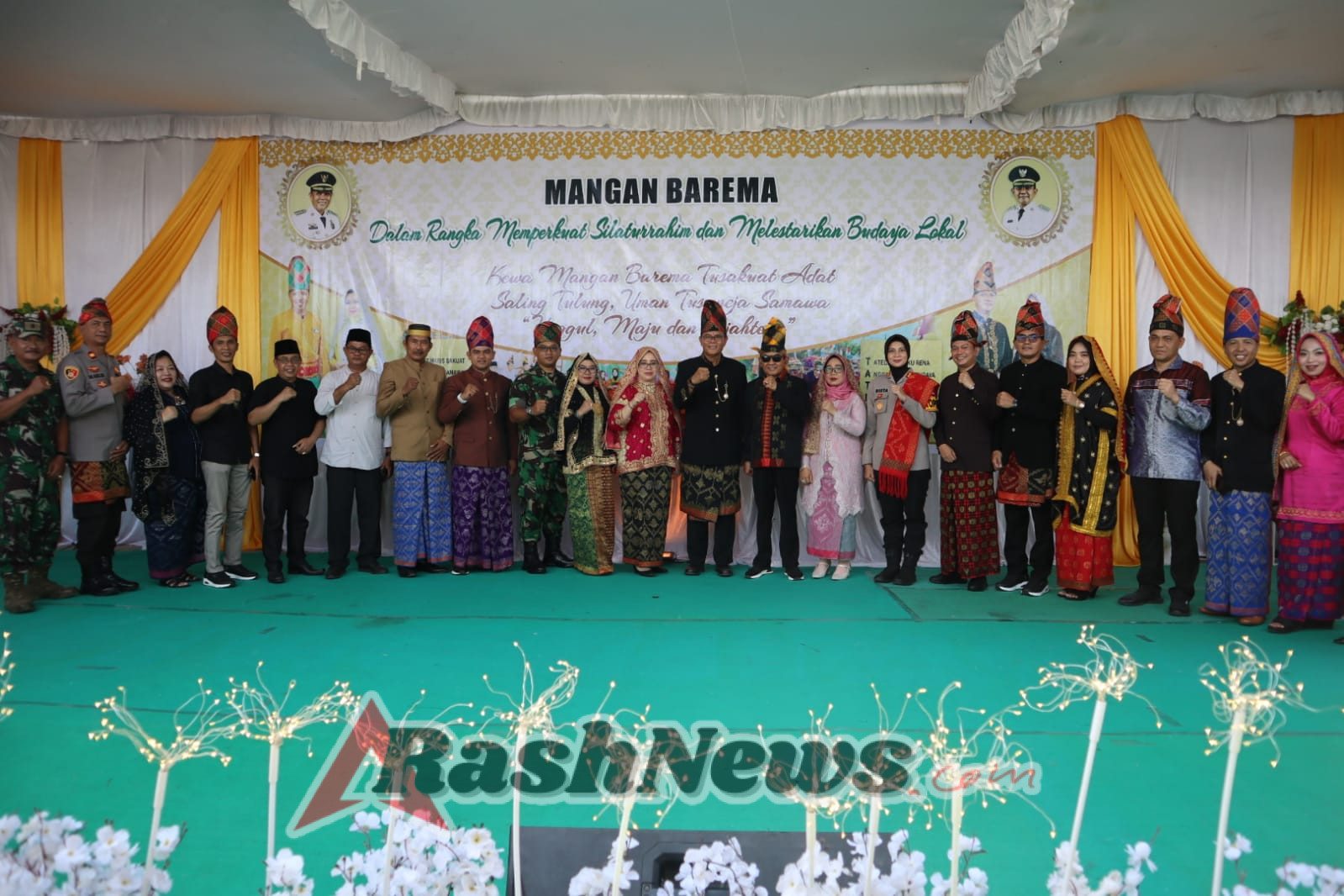 Dengan Semangat Gotong Royong, Dandim Sumbawa Turut Meriahkan Mangan Barema