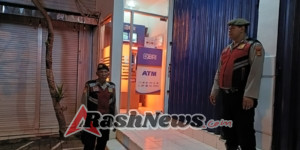 Pastikan Keamanan Perbankan, Samapta Polsek Abiansemal Patroli Ke ATM & Kantor BRI