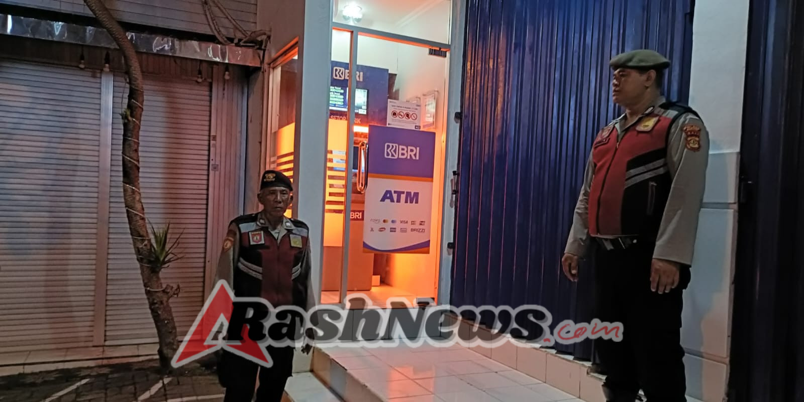 Pastikan Keamanan Perbankan, Samapta Polsek Abiansemal Patroli Ke ATM & Kantor BRI