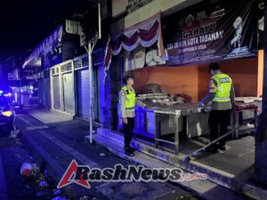 Antisipasi Gangguan Kamtibmas Polsek Penebel  Patroli Malam Hari